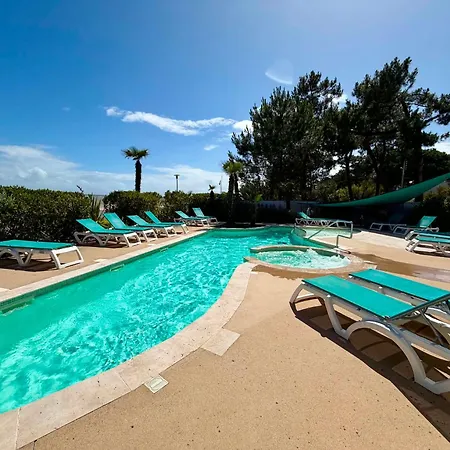 Pmr 2 Chambres, Face Plage, Piscine, Balcon, Pour 6 Personnes, Animaux Admis - Fr-1-194-222 *